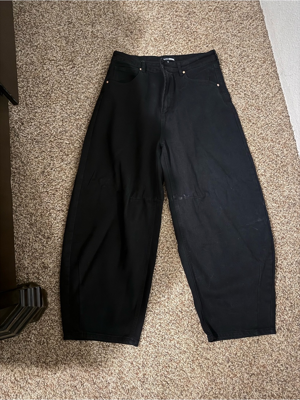 Fashion Nova Black Wide-Leg Women's Jeans